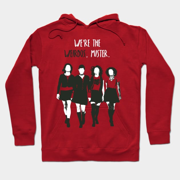 we're the weirdos Hoodie by ohnoballoons